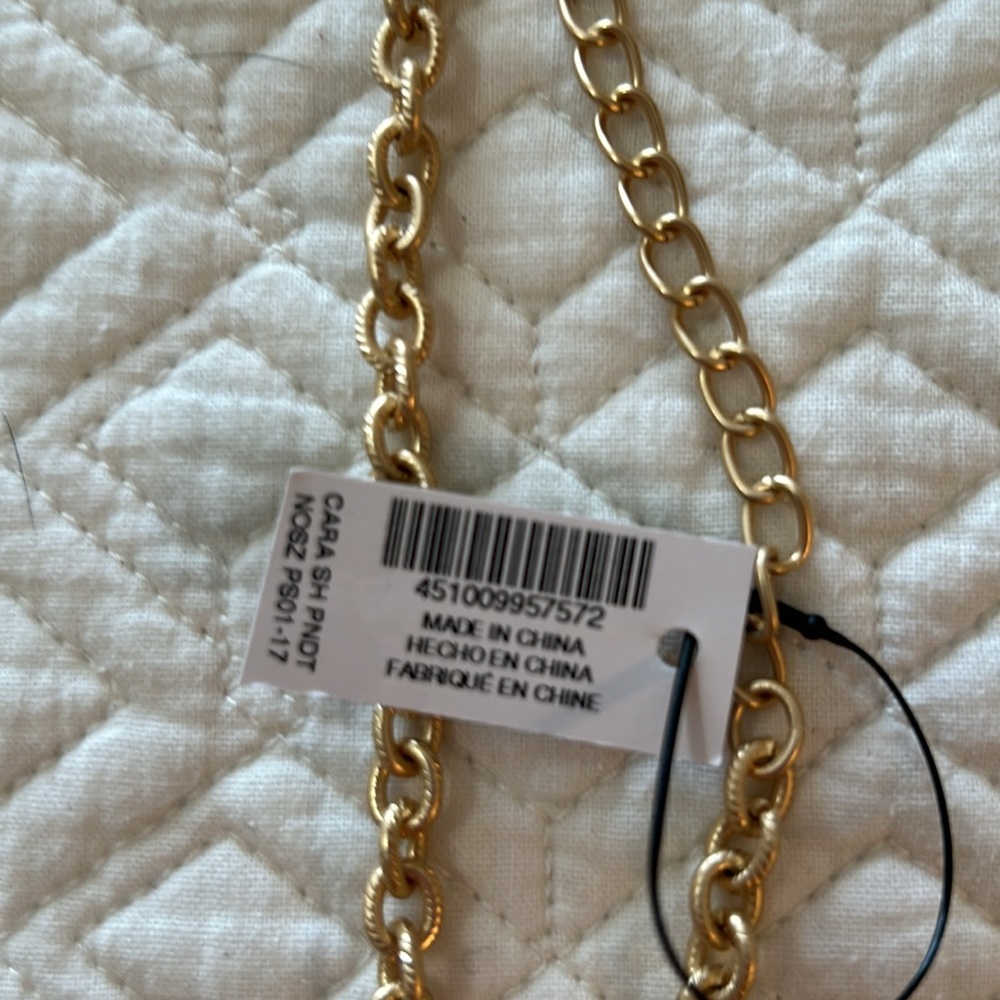 NWT Chico’s gold tone medallion necklace. - Picture 3 of 5